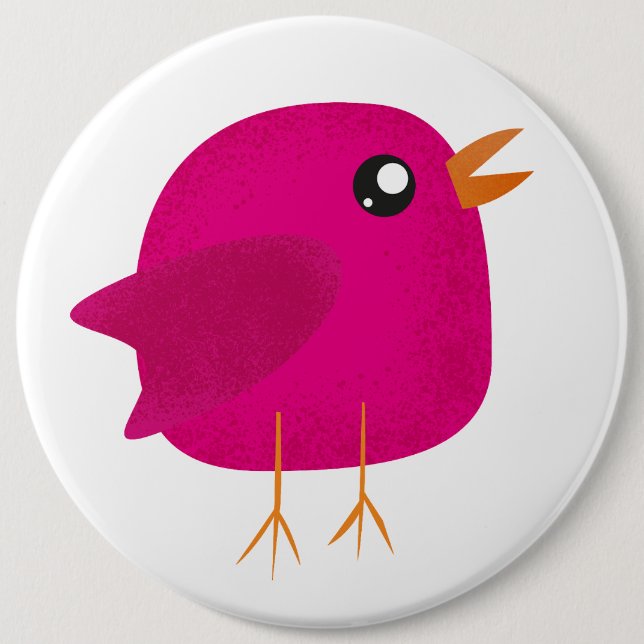 Badge Rond 15,2 Cm Enfants mignonette birdy (Devant)