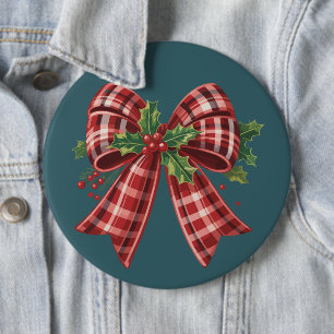 Badge Rond 15,2 Cm Équipe de Noël Coquette Cadeau Mignon Hiver