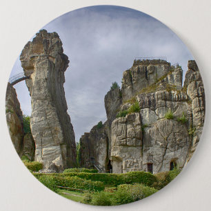 Badge Rond 15,2 Cm Externsteine Teutoburg Forest Germany