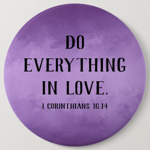 Badge Rond 15,2 Cm Faites tout en amour