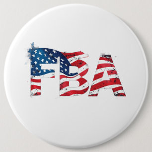 Badge Rond 15,2 Cm FBA Américains noirs fondateurs