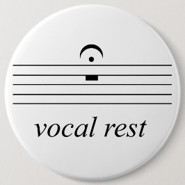 Badge Rond 15,2 Cm fermata repos silence repos vocal repos