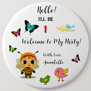 Badge Rond 15,2 Cm Fête des enfants de Garden Party