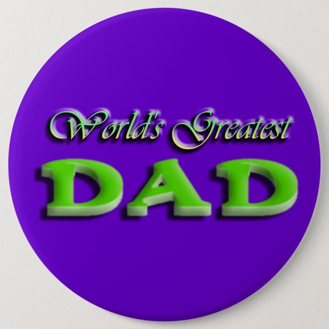 Badge Rond 15,2 Cm Fête des pères papa (Devant)