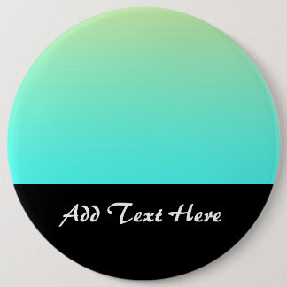 Badge Rond 15,2 Cm Fond dégradé pastel turquoise jaune