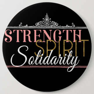Badge Rond 15,2 Cm Force, esprit, solidarité