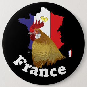 Badge Rond 15,2 Cm France Button
