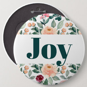 Badge Rond 15,2 Cm Fruit de l'Esprit Bouton - Joie