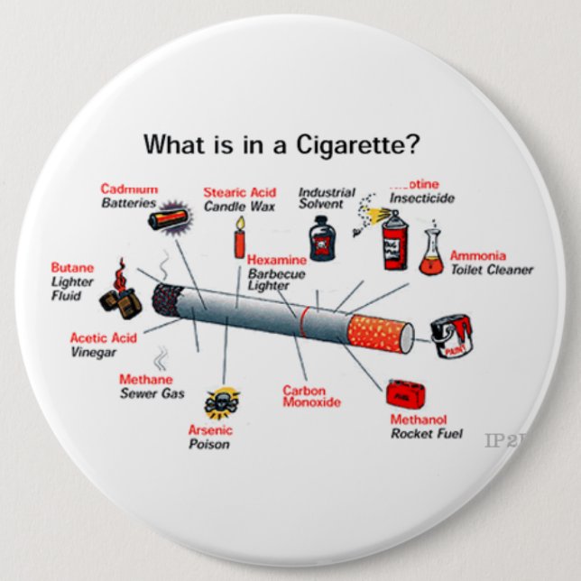 Badge Rond 15,2 Cm fumée (Devant)