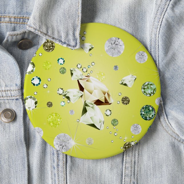 Badge Rond 15,2 Cm Galaxie de diamant 8 (En situation)