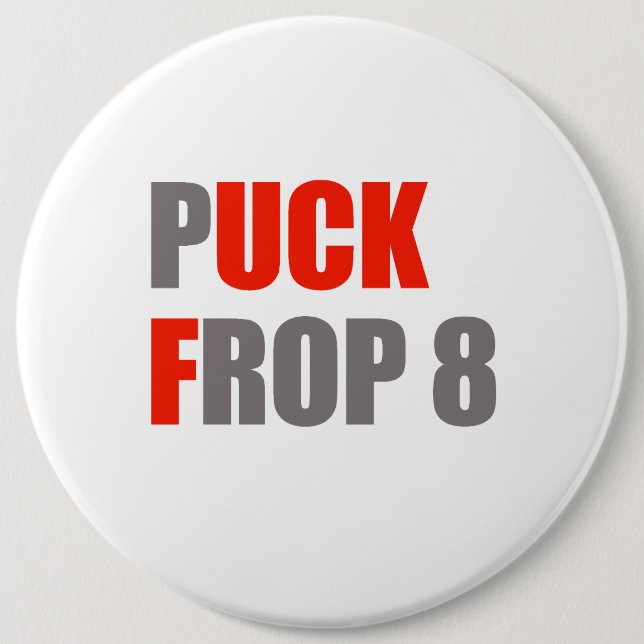 Badge Rond 15,2 Cm Galet Frop 8 (Devant)
