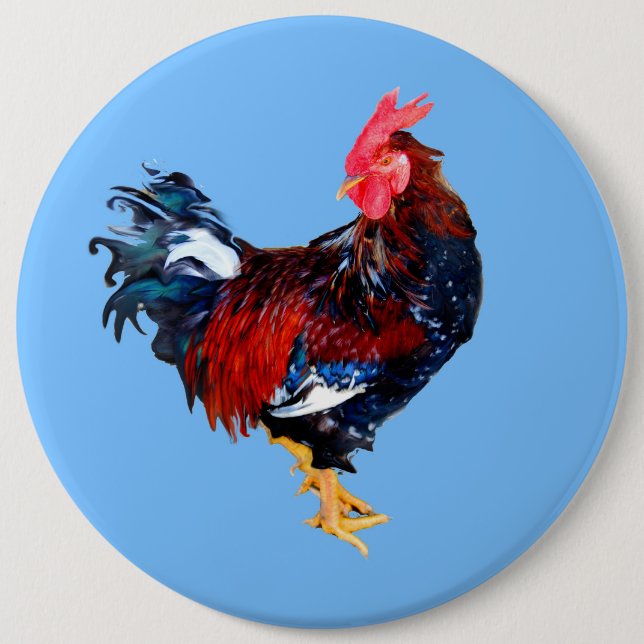 Badge Rond 15,2 Cm Gallinaceous (Devant)