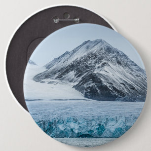 Badge Rond 15,2 Cm Glacier de Spitsbergen Svalbard