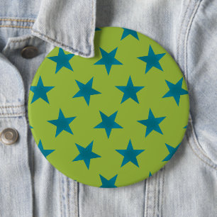 Badge Rond 15,2 Cm Golden Stars Motif 20