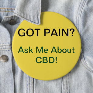 Badge Rond 15,2 Cm Got Pain? Buttion