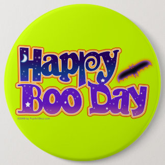 Badge Rond 15,2 Cm Goupilles de Halloween, boutons - heureux huez