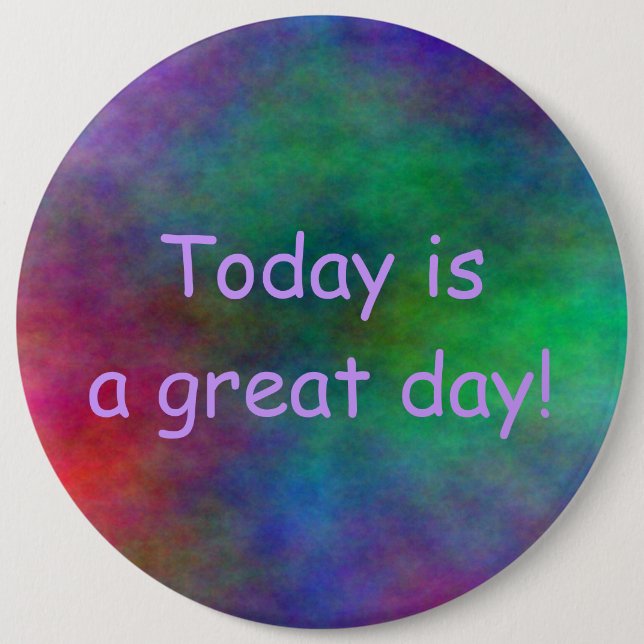 Badge Rond 15,2 Cm Grand bouton de jour dans 5 tailles (Devant)