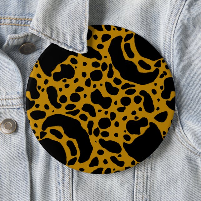 Badge Rond 15,2 Cm Grenouille à poison jaune (En situation)