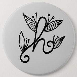 Badge Rond 15,2 Cm h manuscrit
