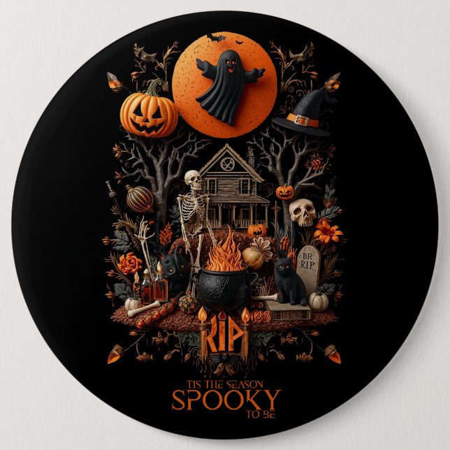 Badge Rond 15,2 Cm halloween (Devant)