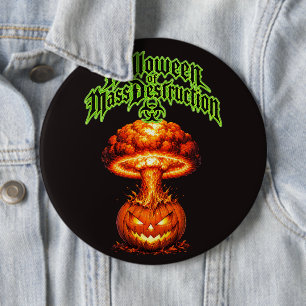 Badge Rond 15,2 Cm Halloween de destruction massive Jack-o'-lanterne