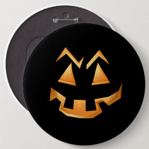 Badge Rond 15,2 Cm Halloween déplaisant Citrouille