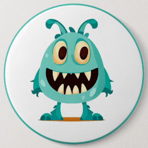 Badge Rond 15,2 Cm Halloween/Monster/dessin animé