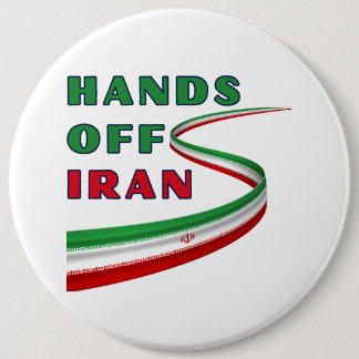 Badge Rond 15,2 Cm Hands Off Iran
