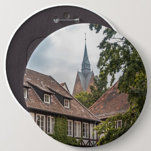 Badge Rond 15,2 Cm Hanovre Allemagne (Devant & derrière)