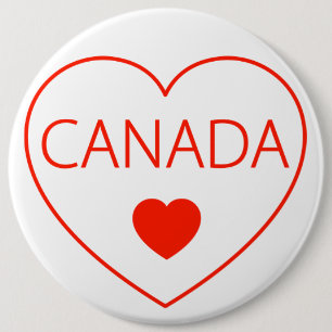 Badge Rond 15,2 Cm Happy Heart Canada