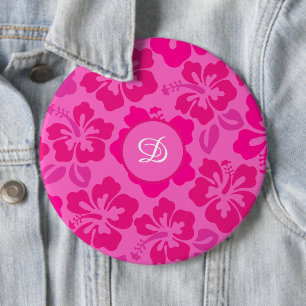 Badge Rond 15,2 Cm hibiscus hawaii tropical