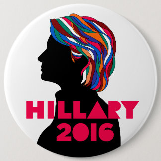 Badge Rond 15,2 Cm Hillary 2016 rétros boutons de conception (6