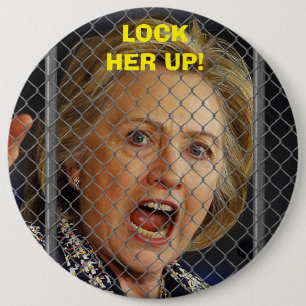 Badge Rond 15,2 Cm Hillary Clinton - enfermez-la