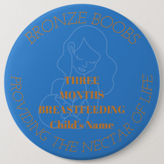 Badge Rond 15,2 Cm Icône d'étape d'allaitement sur mesure de 3 mois