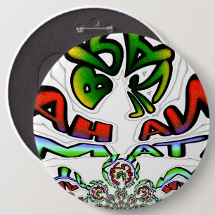 Badge Rond 15,2 Cm Impression d'art graffiti Hakuna Matata colorée