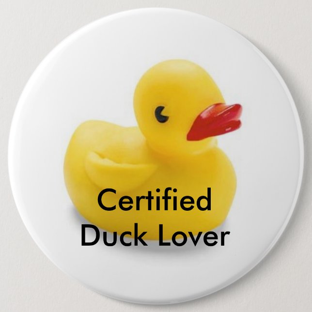 Badge Rond 15,2 Cm Insigne d'amant de canard (Devant)