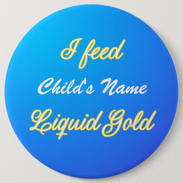 Badge Rond 15,2 Cm Insigne d'or liquide personnalisable (Devant)