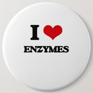 Badge Rond 15,2 Cm J'aime des ENZYMES