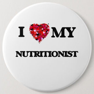 Badge Rond 15,2 Cm J'aime mon nutritionniste