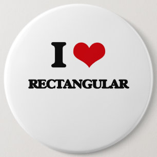 Badge Rond 15,2 Cm J'aime rectangulaire