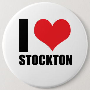 Badge Rond 15,2 Cm J'aime Stockton