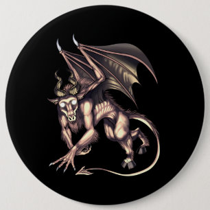 Badge Rond 15,2 Cm Jersey Devil Cryptid Creator