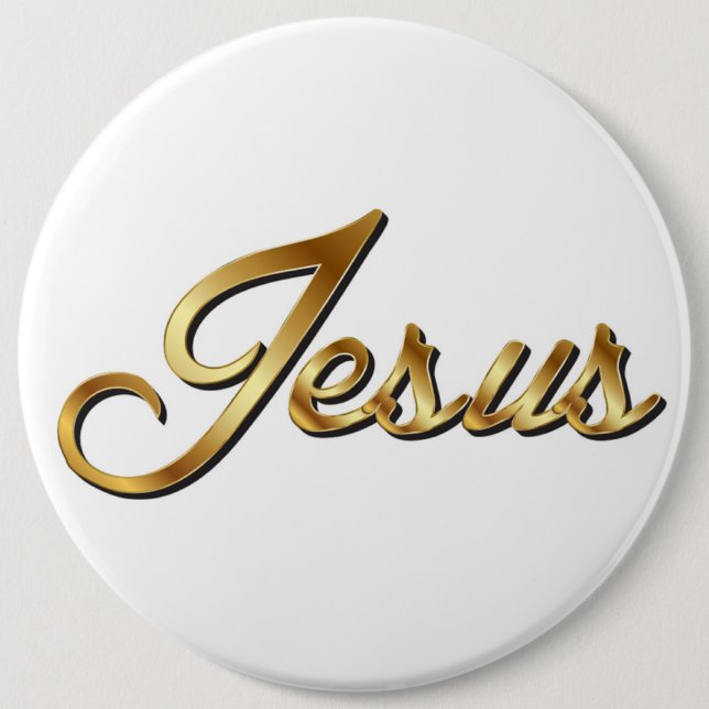 BADGE ROND 15,2 CM JESUS (Devant)