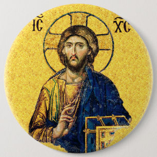 Badge Rond 15,2 Cm Jésus-Christ Pantocrator