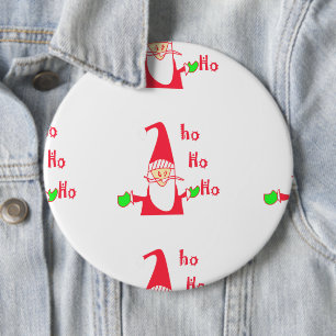 Badge Rond 15,2 Cm Joyeux Noël Joyeux Noël Drôle Père Noël Hohoho