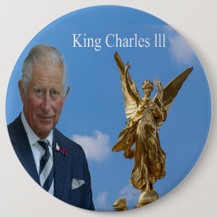 Badge Rond 15,2 Cm King Charles lll