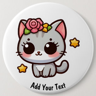 Badge Rond 15,2 Cm Kitty