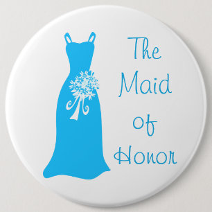 Badge Rond 15,2 Cm La domestique de l'honneur