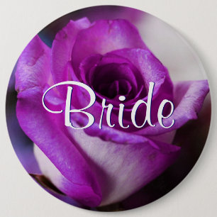 Badge Rond 15,2 Cm La jeune mariée pourpre s'est levée