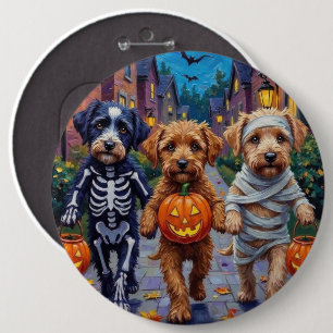 Badge Rond 15,2 Cm Lagotto Romagnolo Trick-or-Treating Halloween 